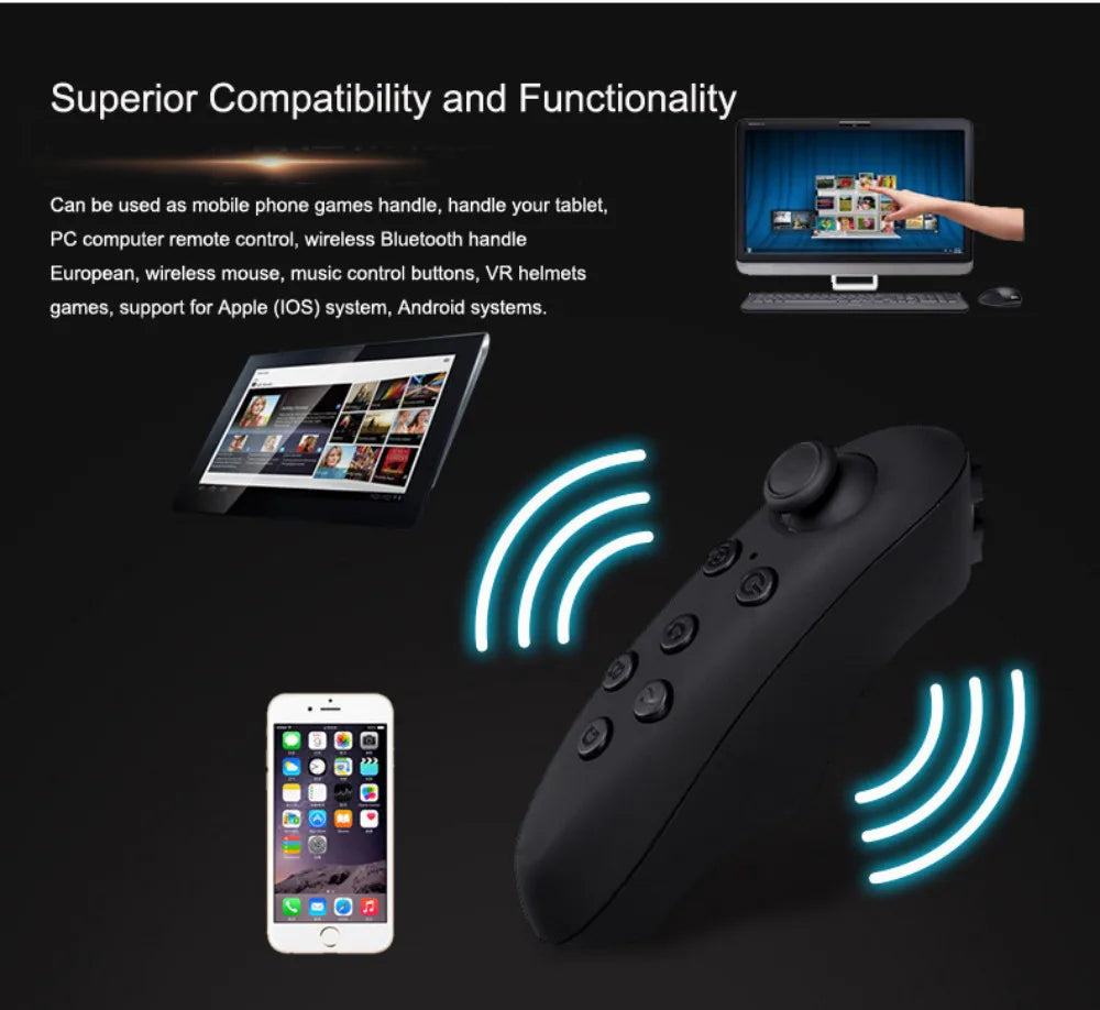 Virtual Reality 3D VR Glasses Smartphone Cell Mobile Goggles Helmet Headset Lenses Device Controller Viar Smart Phone Video Game