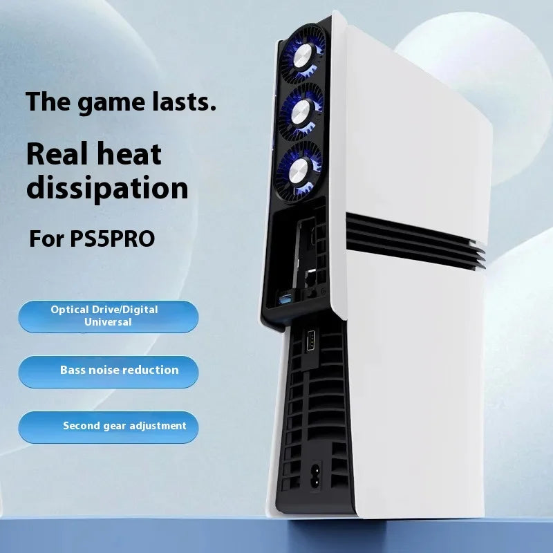 Ps5 Console Cooling Fan Gaming Console Temperature Control Cooling Heatsink Rear Cooling Quietly Speed Easy Use For Ps5 Pro