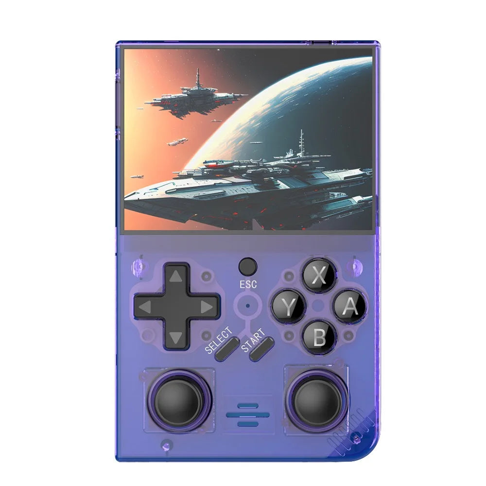 2025 New R35Plus Retro Handheld Game Console 3.5 Inch HD Video Game Console Linux System 64GB Portable Pocket Video Player