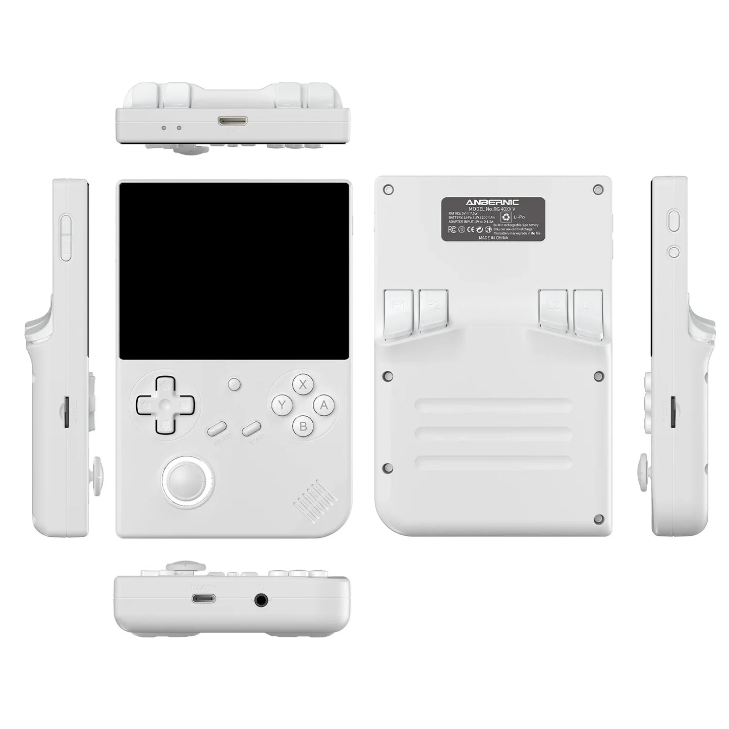 New Rg40xxv Handheld Game Console 4''Ips Screen Video Output Joystick Rgb Lighting Effect Streaming Rg 40xxv Ebook Mp4 Gift