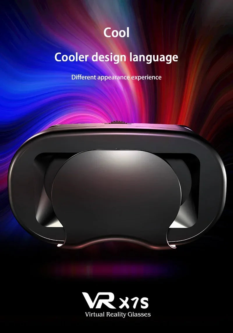 VRG Virtual Reality 3D Glasses 100° Wide-Angle Head Mounted Digital Glasses Compatible With Up To 7-Inch Screen Phones