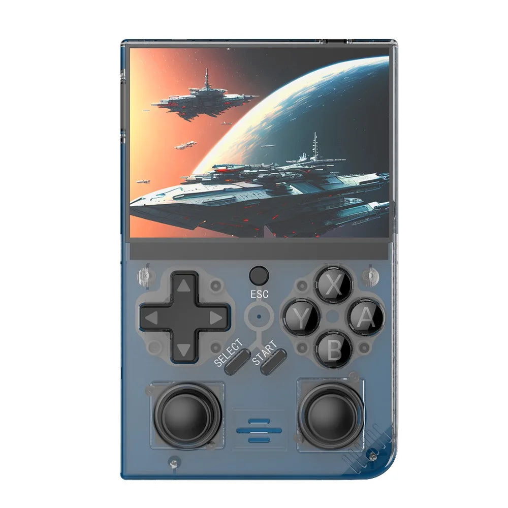 2025 New R35Plus Retro Handheld Game Console 3.5 Inch HD Video Game Console Linux System 64GB Portable Pocket Video Player