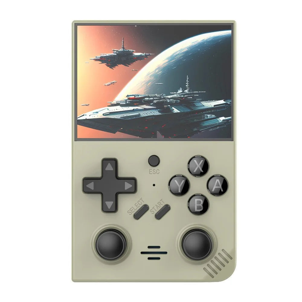 2025 New R35Plus Retro Handheld Game Console 3.5 Inch HD Video Game Console Linux System 64GB Portable Pocket Video Player