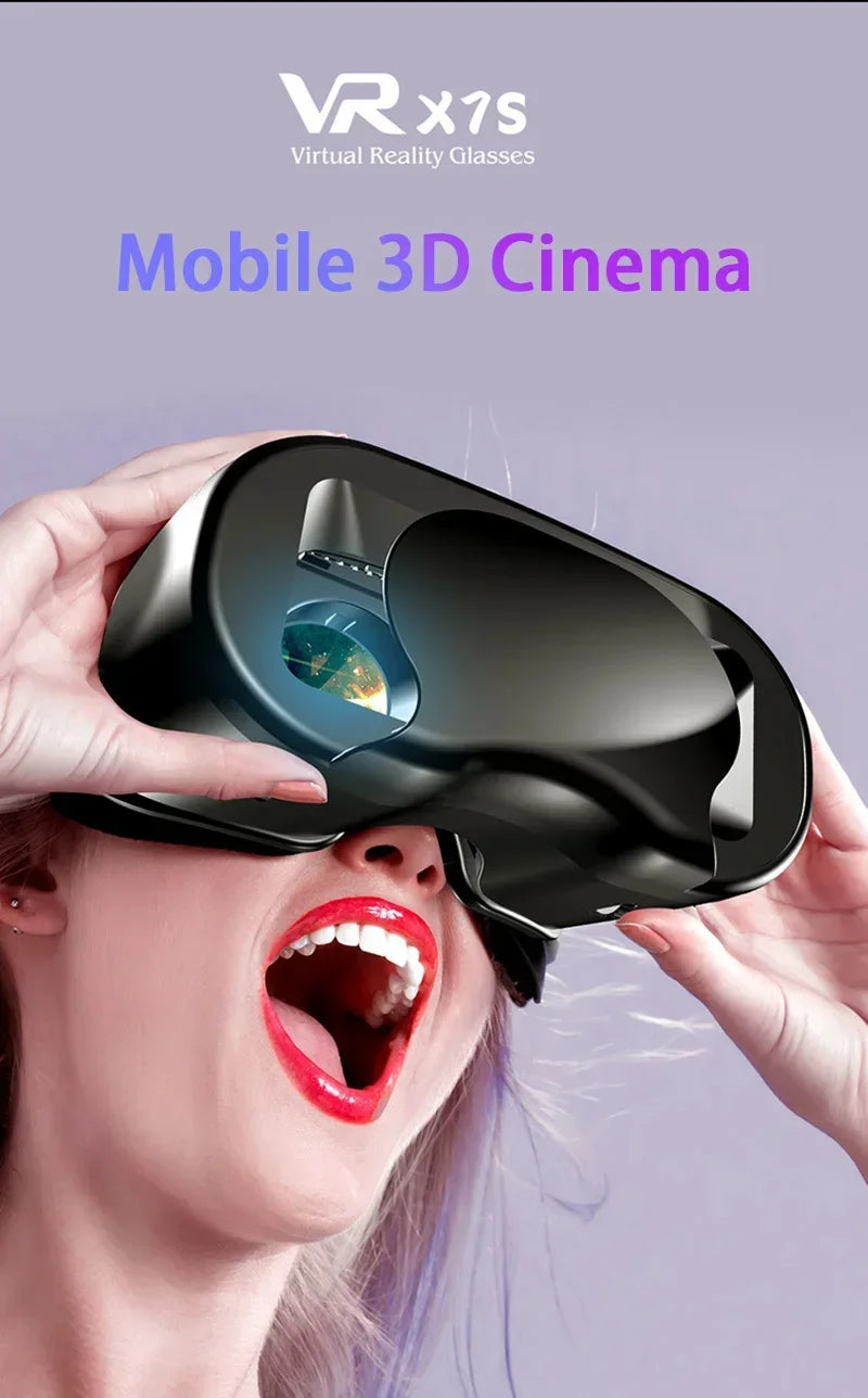 VRG Virtual Reality 3D Glasses 100° Wide-Angle Head Mounted Digital Glasses Compatible With Up To 7-Inch Screen Phones