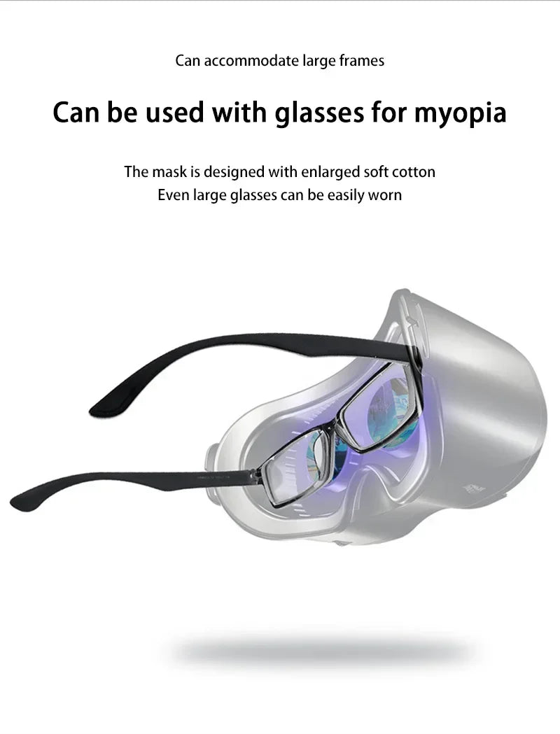 VRG Virtual Reality 3D Glasses 100° Wide-Angle Head Mounted Digital Glasses Compatible With Up To 7-Inch Screen Phones