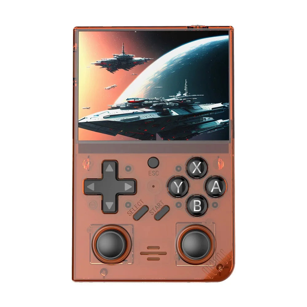 2025 New R35Plus Retro Handheld Game Console 3.5 Inch HD Video Game Console Linux System 64GB Portable Pocket Video Player