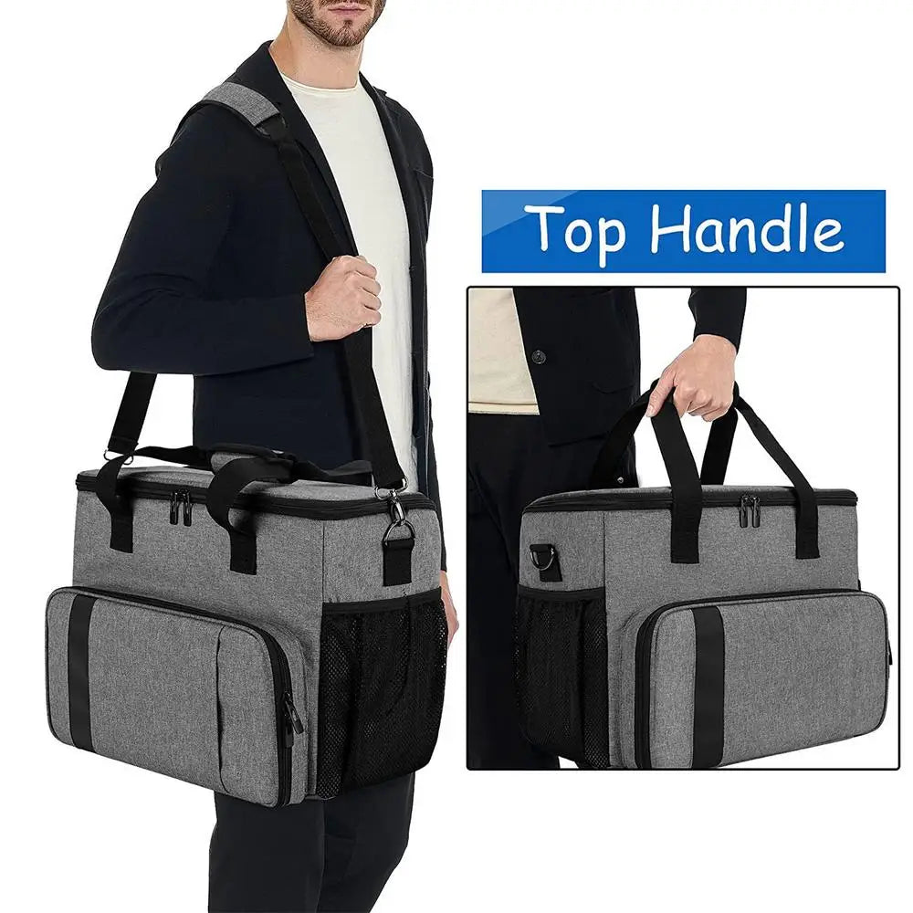 Game Console Bag For PS5 Controller Travel Carrying Case Storage Backpack Hard Shell Protective Handbag With Multiple Pockets