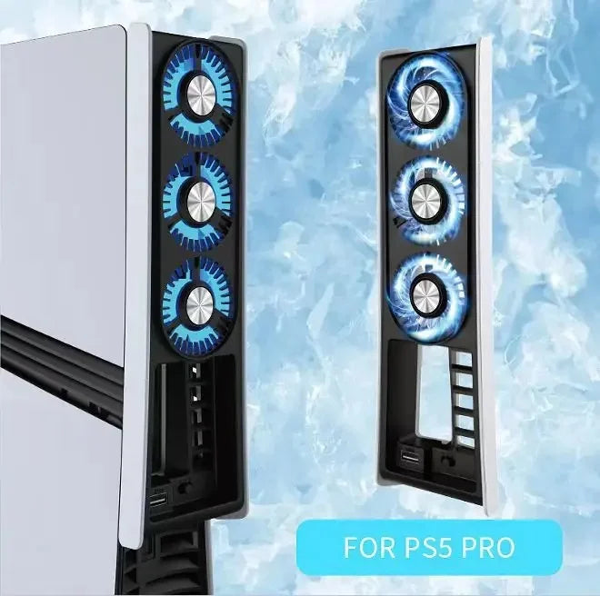 Ps5 Console Cooling Fan Gaming Console Temperature Control Cooling Heatsink Rear Cooling Quietly Speed Easy Use For Ps5 Pro
