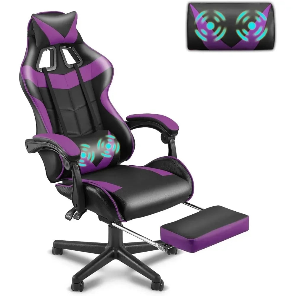 Computer Armchair Girlfriend Computer Gaming Chair Pink Gaming Chair With Footrest Sister Wife and Love (Pink) Desk Gamer Office