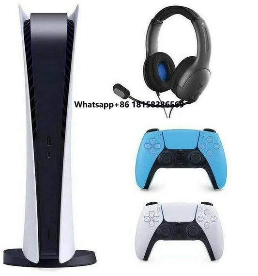 Genuine for PS5 Console 1TB & 2TB Digital Disc Versions with 10 Games & 2 Controllers Sealed & Ready to Play